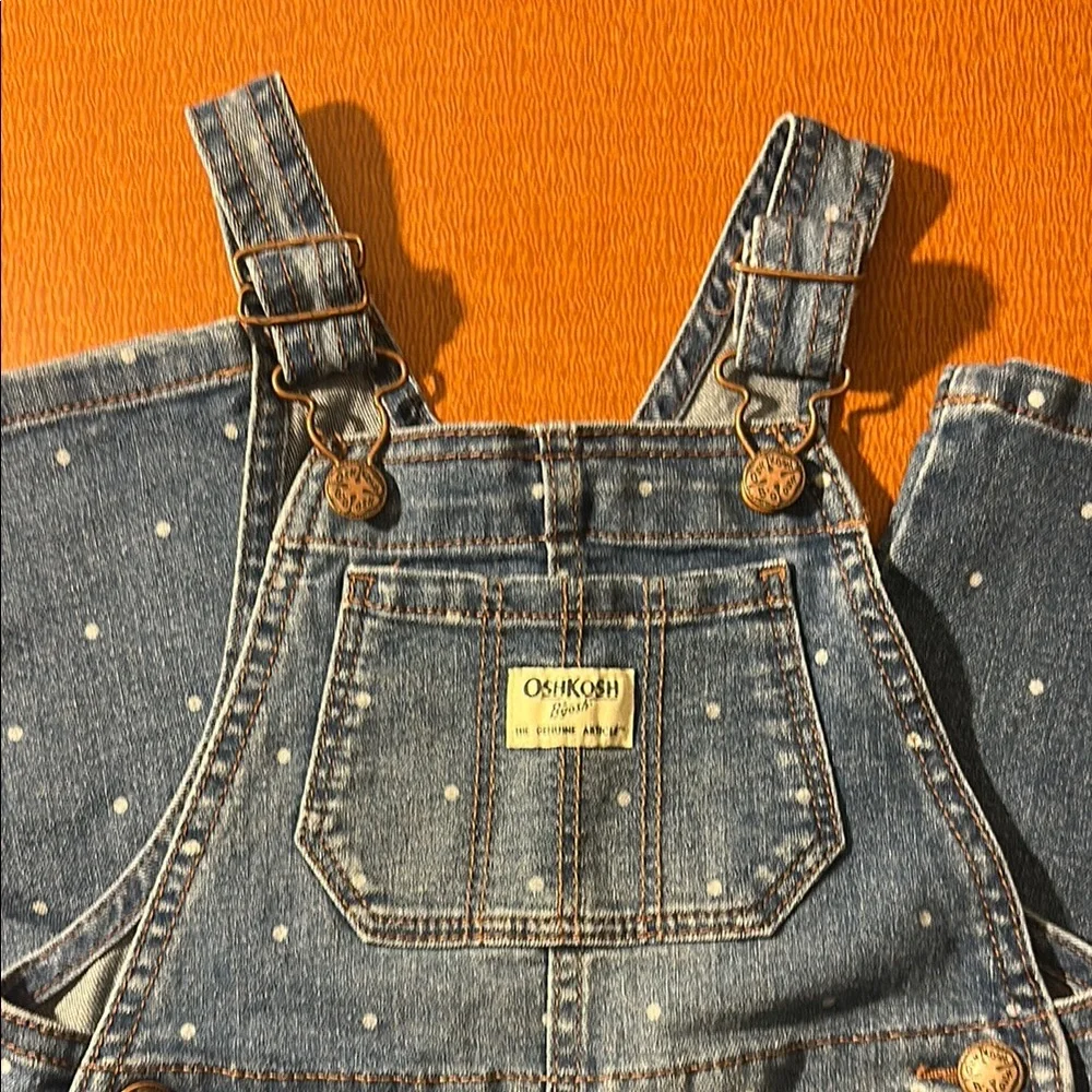 OshKosh‎ B'gosh Blue Polka Dot Overalls